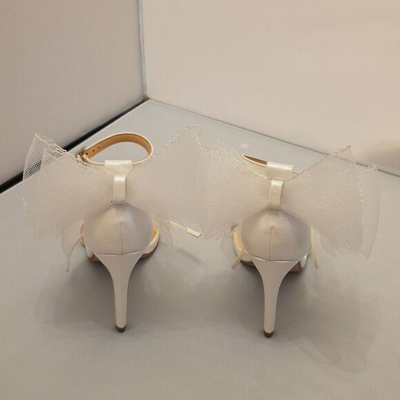 SODA ELEGANT STILETTO STRAPPY HEEL  with BOW SANDAL - Picture 5 of 16